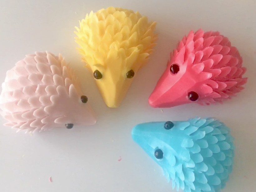 ソープカービングで　ハリネズミを作ろう