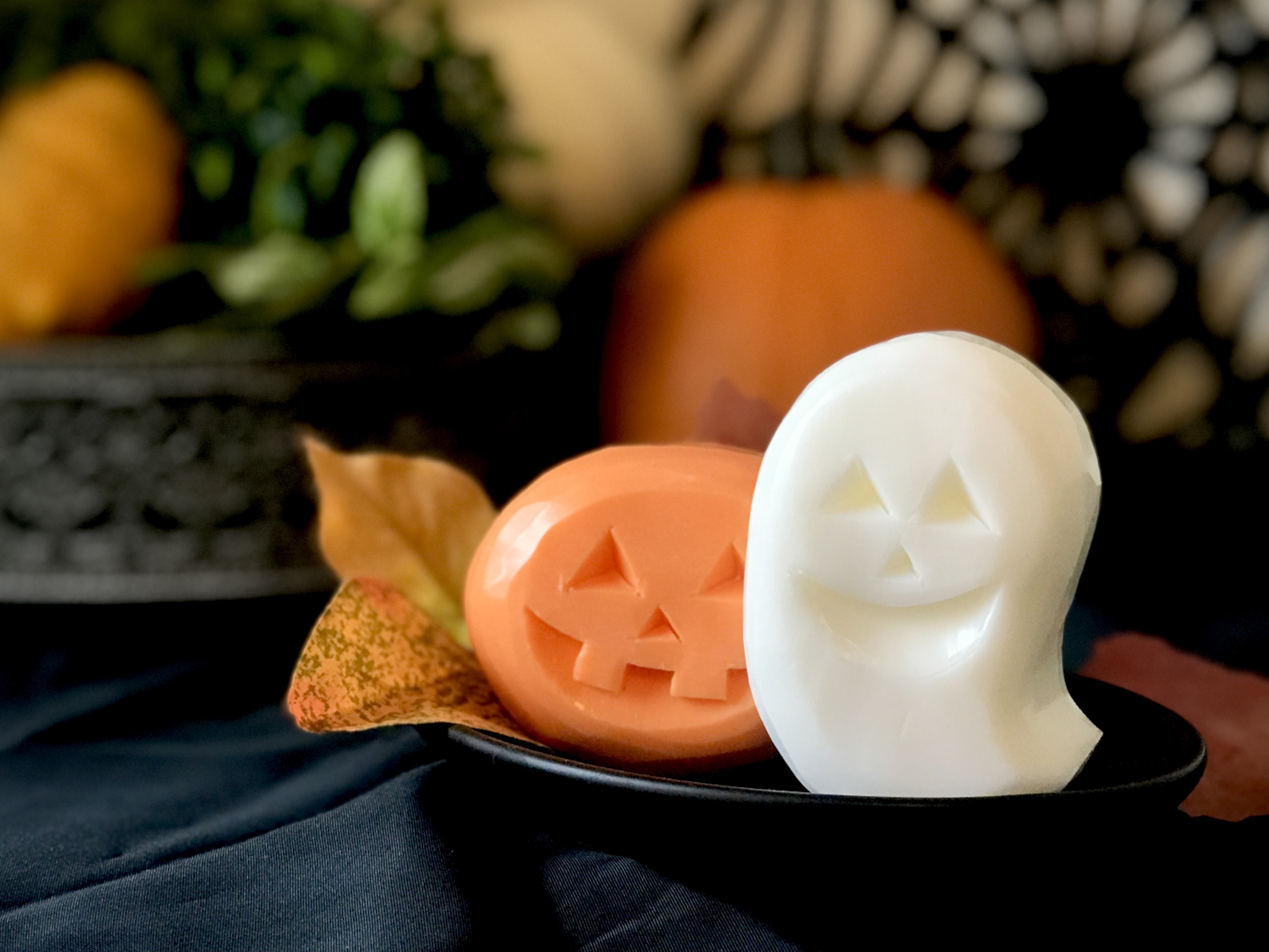 ハロウィンを楽しむ　ソープカービングでオバケとカボチャ👻🎃