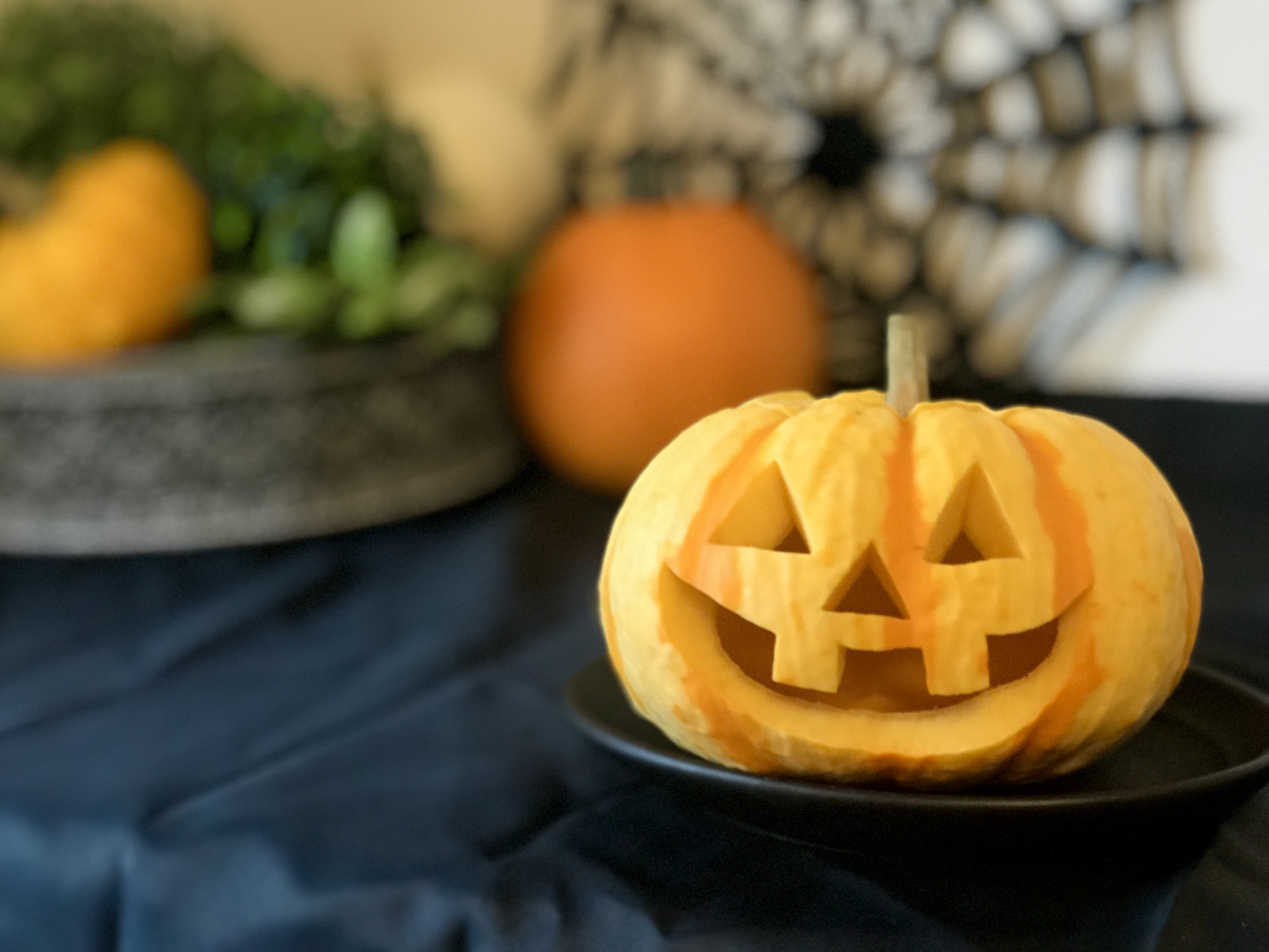 初心者さんOK！カボチャのジャックオランタン