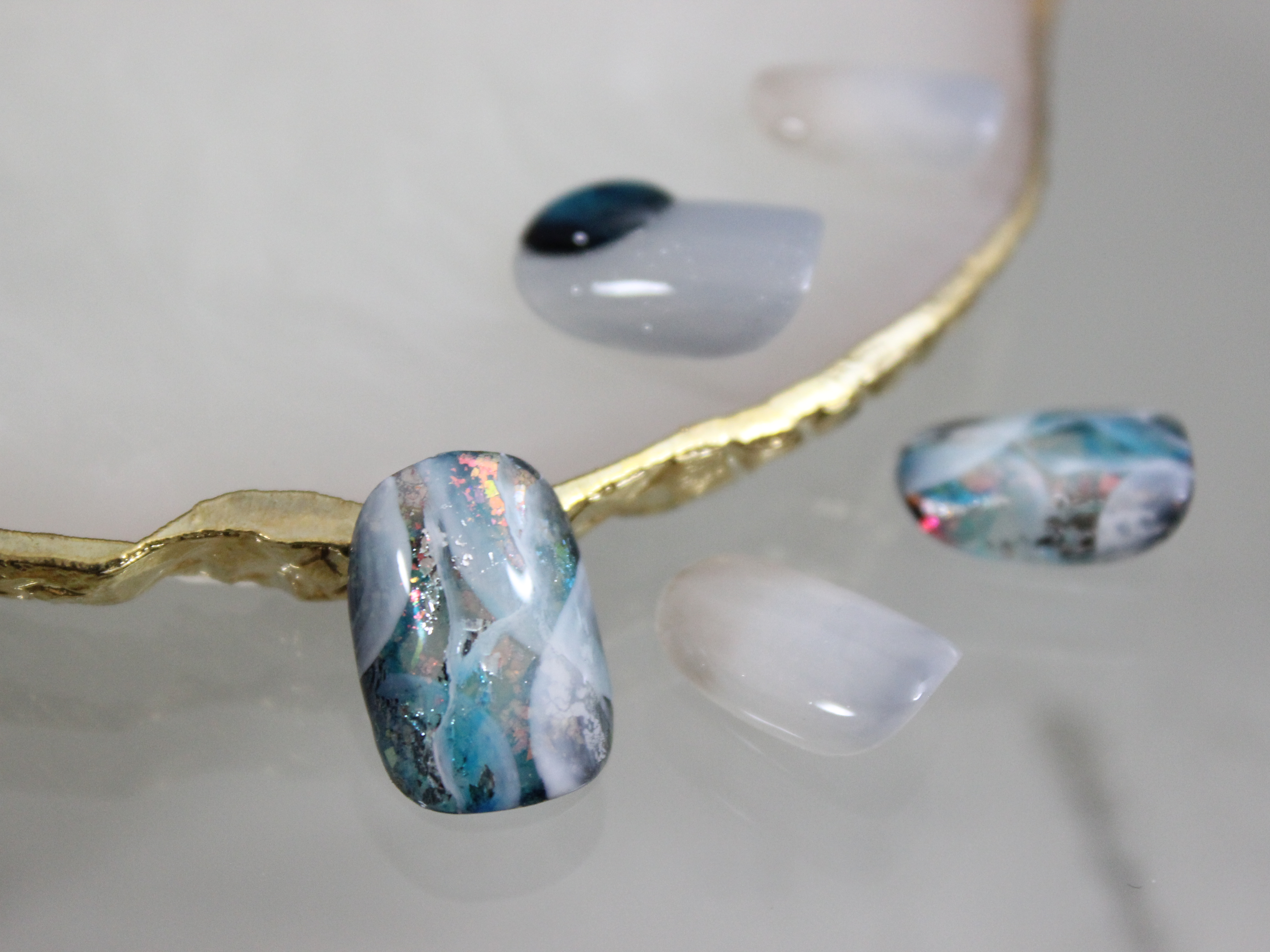 強めなニュアンスアート【spark nuance】の作り方