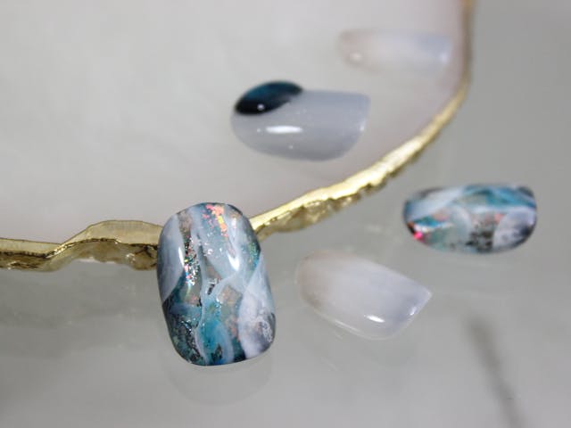 強めなニュアンスアート【spark nuance】の作り方