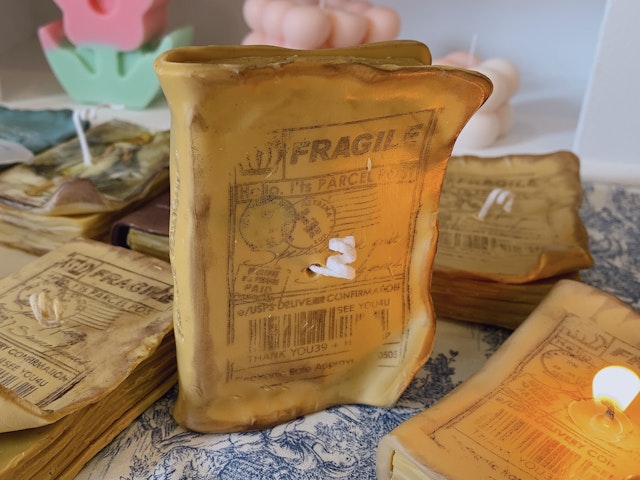 アンティーク風洋書キャンドルの作り方