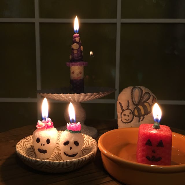 【できあがったキャンドルは】