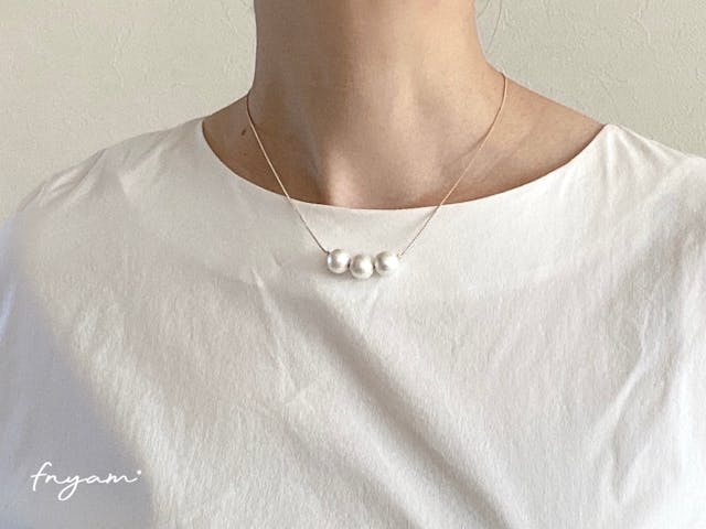 シンプルパールネックレス
