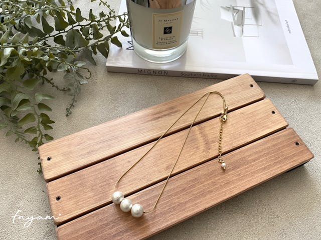 簡単♡高見えシンプルパールネックレス