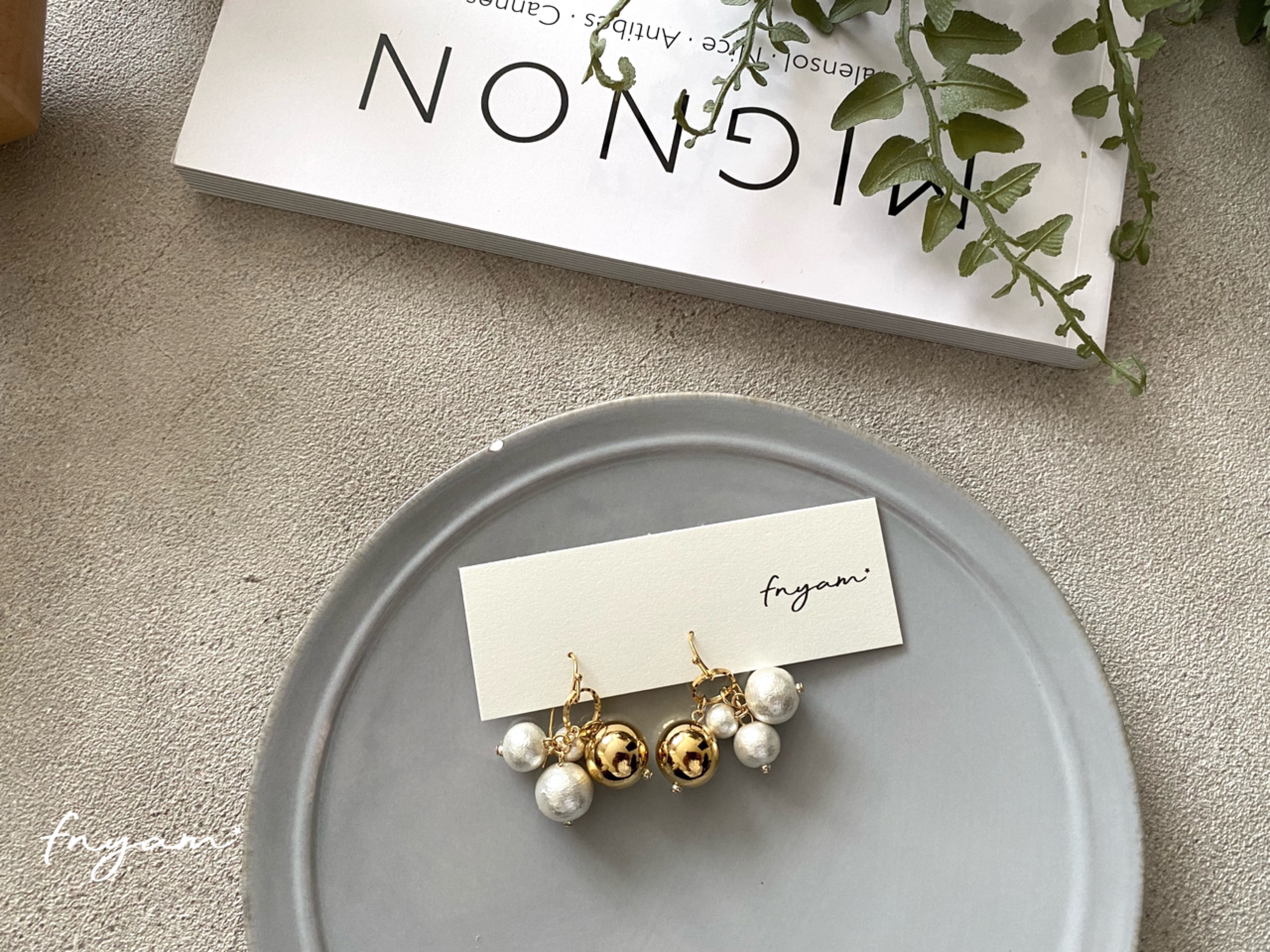 簡単かわいい♡つぶつぶパーツの(ピアス/イヤリング)の紹介画像1