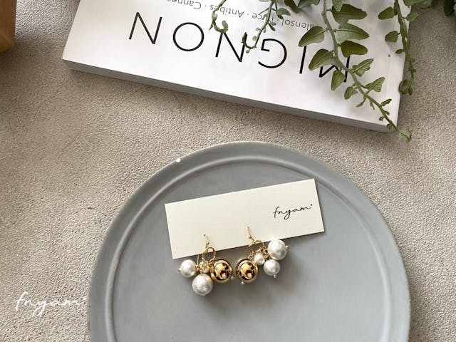 簡単かわいい♡つぶつぶパーツの(ピアス/イヤリング)