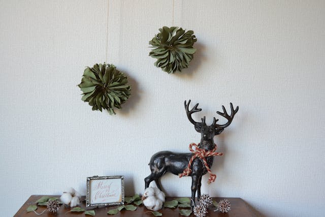 お家にある道具を使ってユーカリのオーナメントを作ります