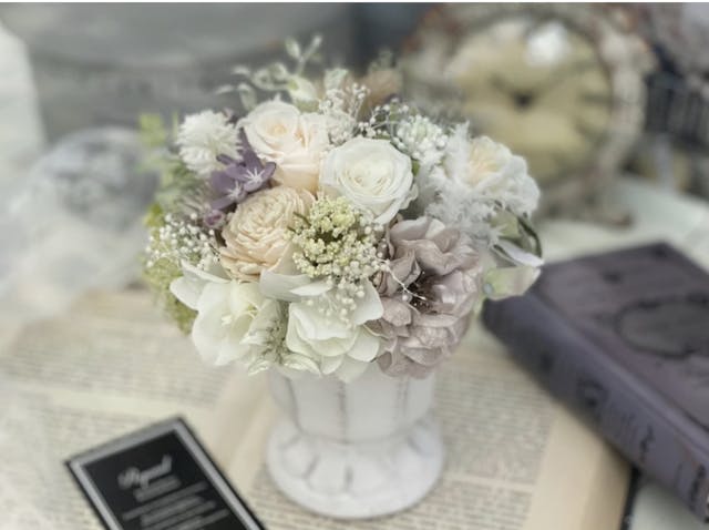 シャビーなお花のインテリアの作り方