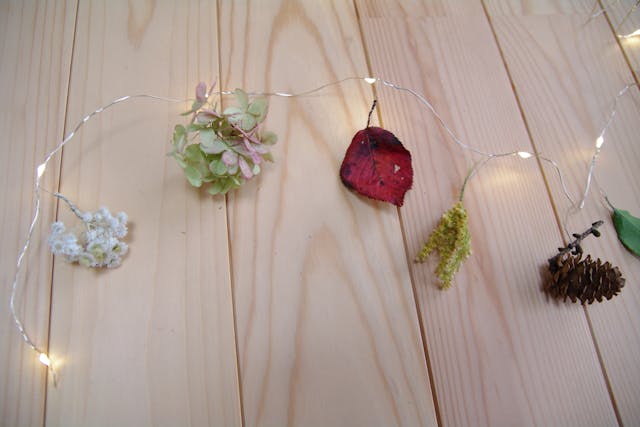 花材を応用して