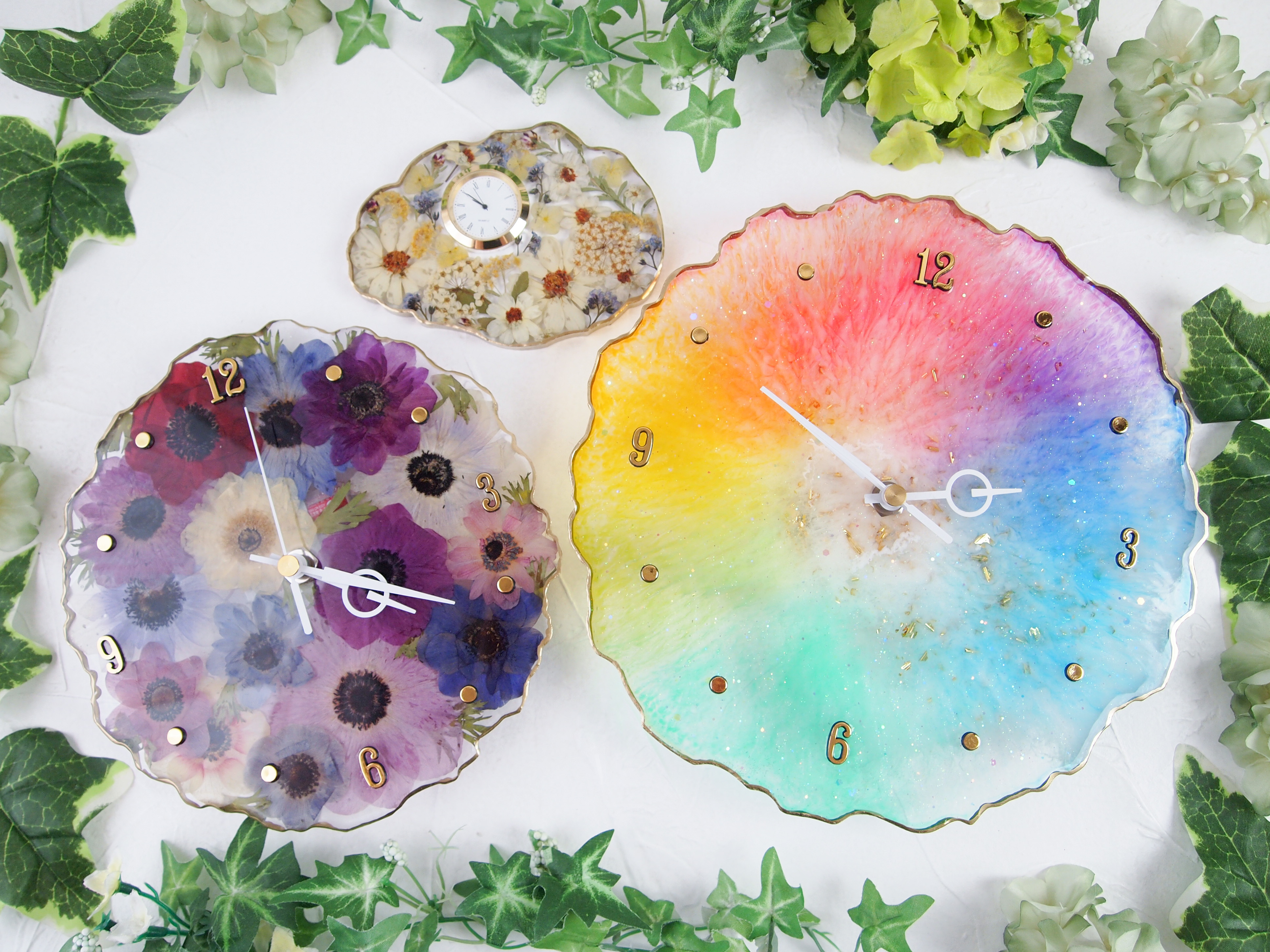 2液性レジンを使った時計の作り方