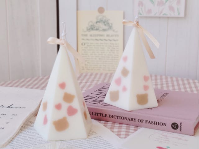 ハートベアキャンドルの作り方