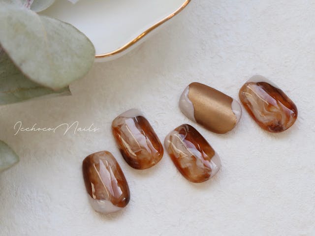 もくもくカフェラテネイル𓈒𓏸