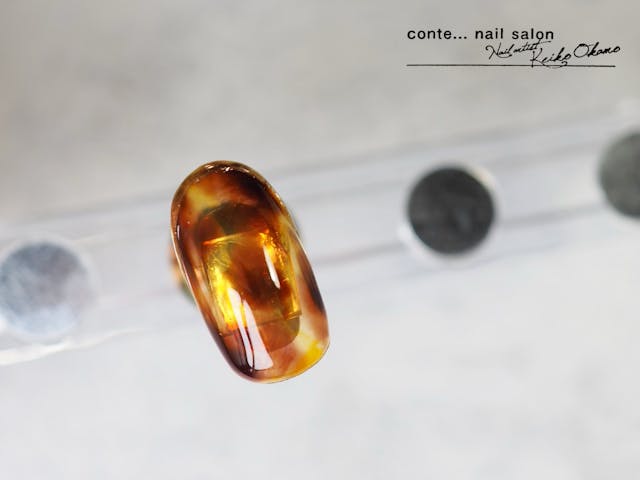 【基本】べっ甲ネイル