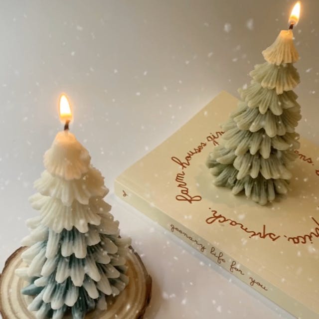 スノーツリーキャンドル
