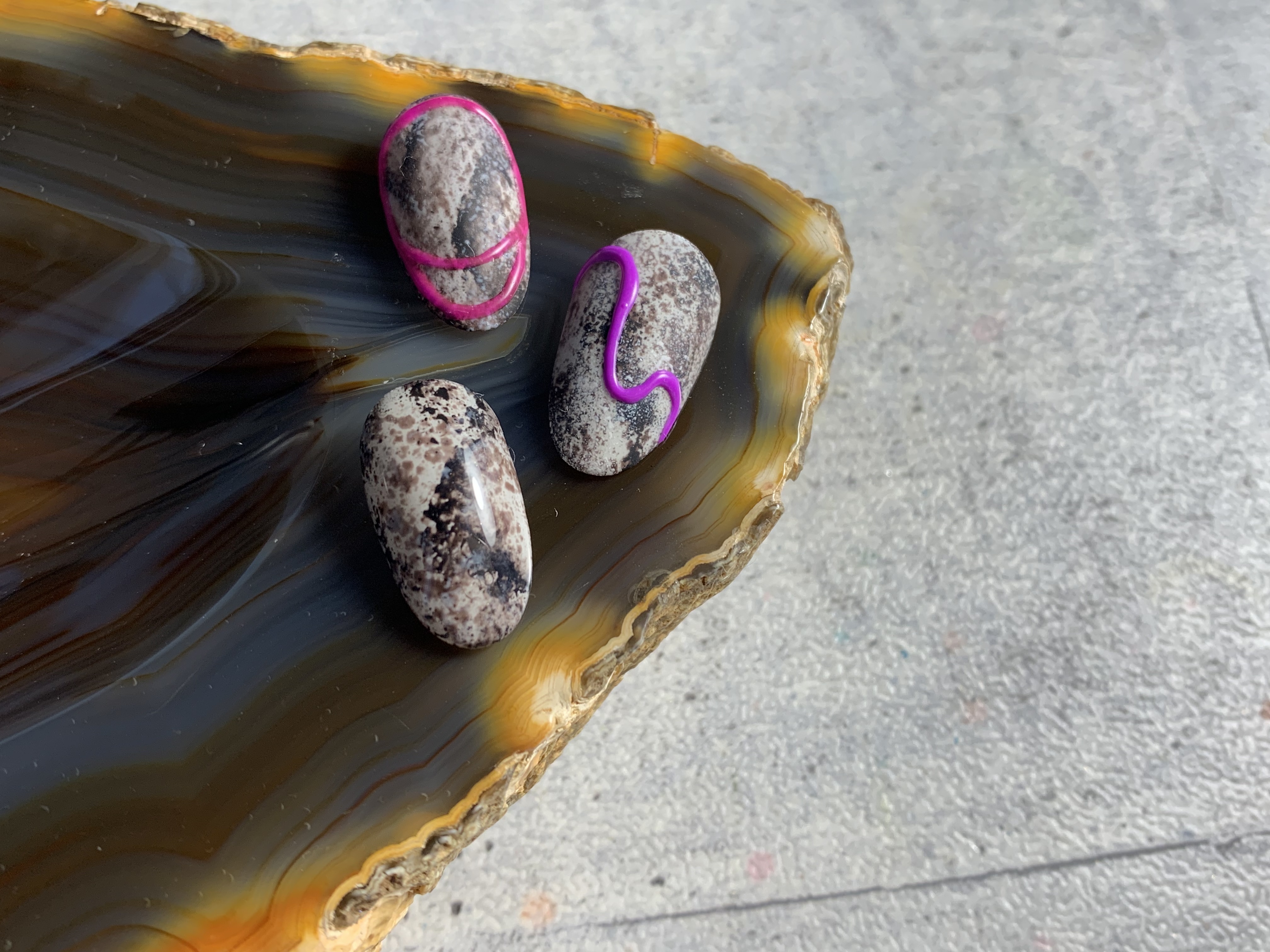 筆を使わないパイソンアート