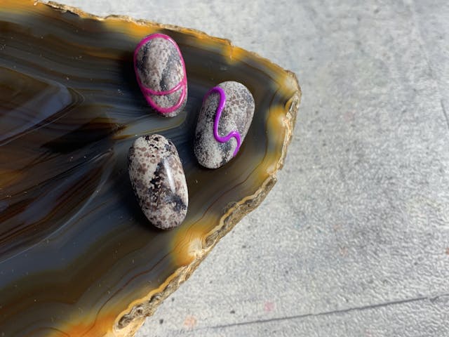 筆を使わないパイソンアート