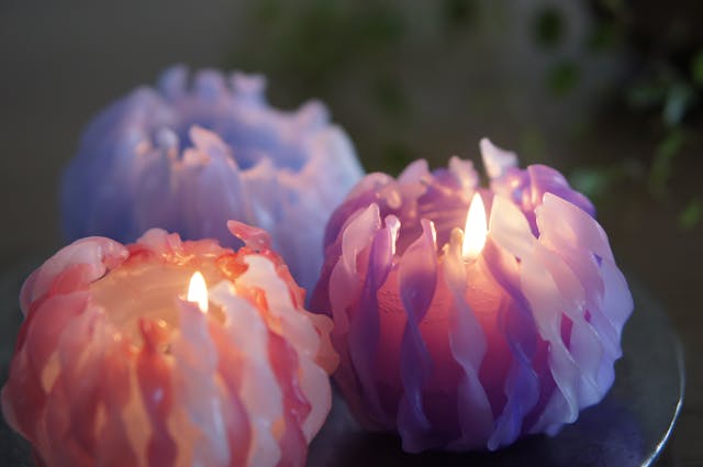 らせんリボンキャンドル