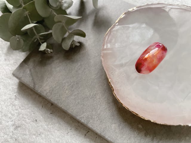 簡単時短✩ 奥行きべっこうネイル