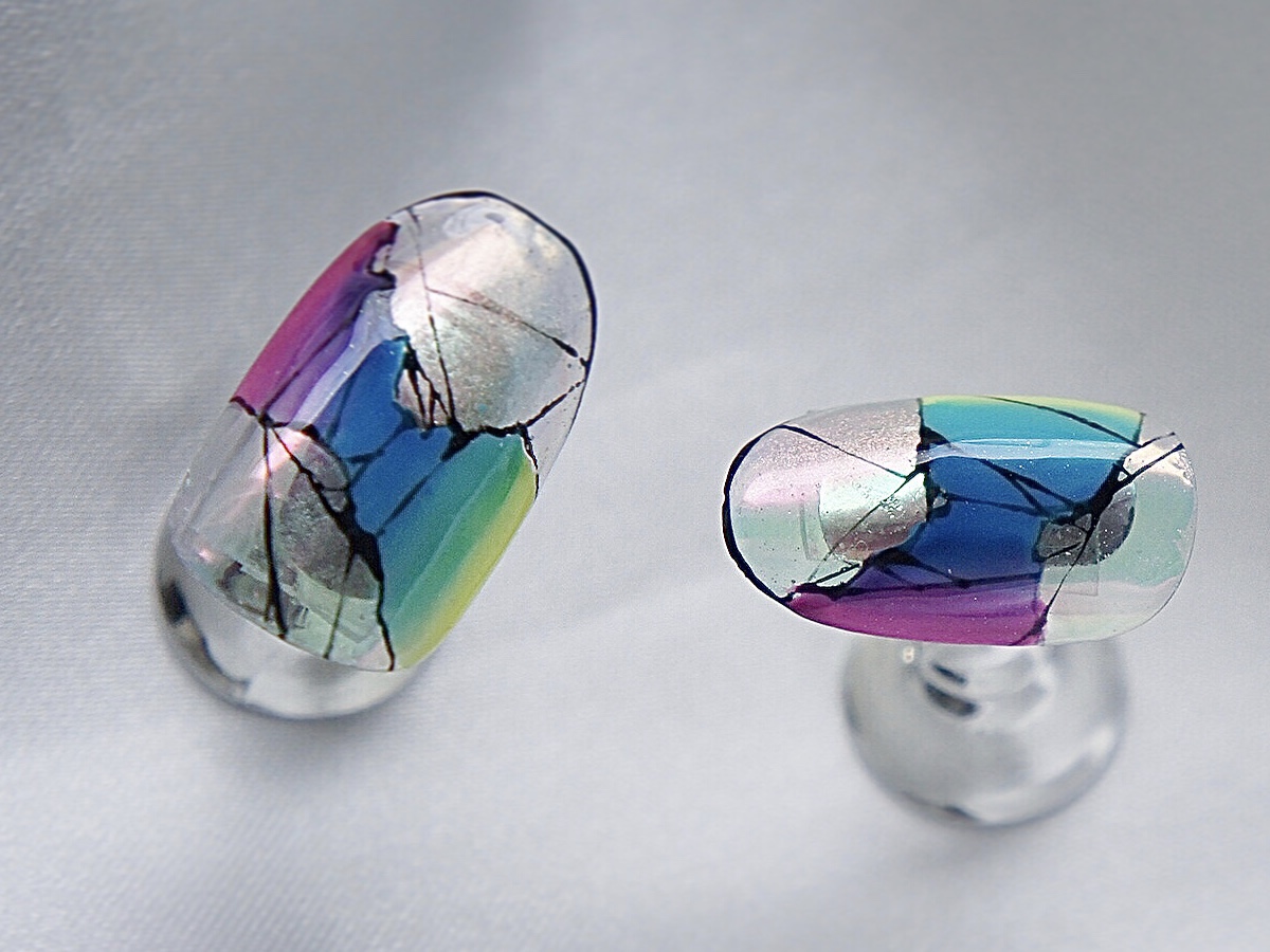 レインボーニュアンスネイルのやり方