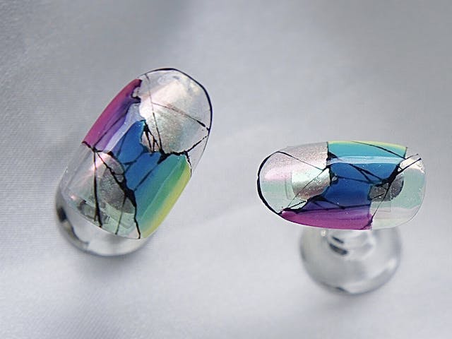 レインボーニュアンスネイルのやり方