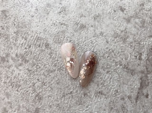 veil clear 天然石 アレンジ応用編 #05