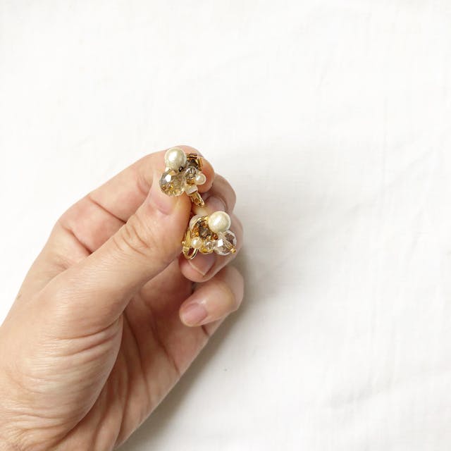 小ぶりな耳飾り petit シリーズの作り方　後編