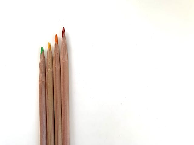 色鉛筆４色で手軽に