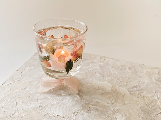 花びらジェルキャンドルホルダーの作り方