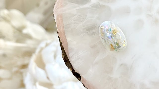 【簡単】奥行き可愛いキラキラネイル