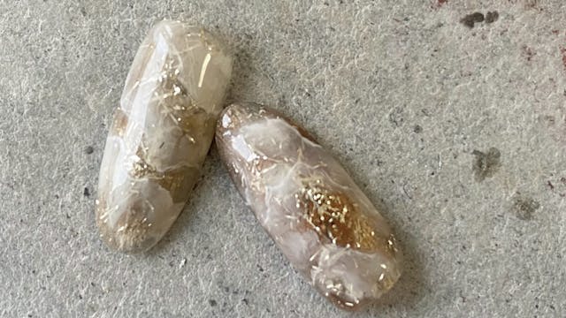 奥行き大理石アートの作り方