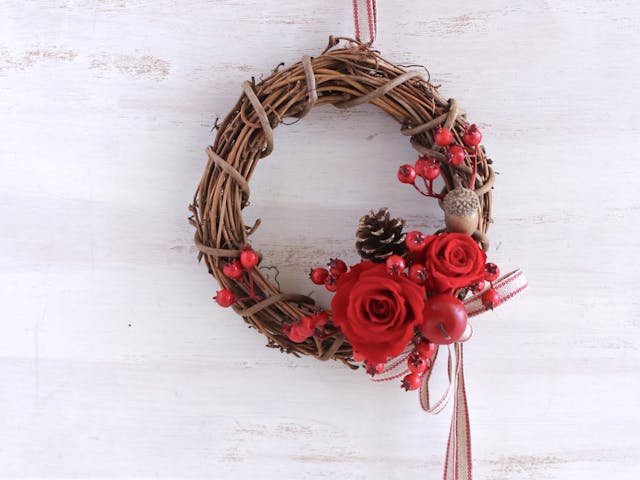 簡単♪おしゃれなクリスマスリース