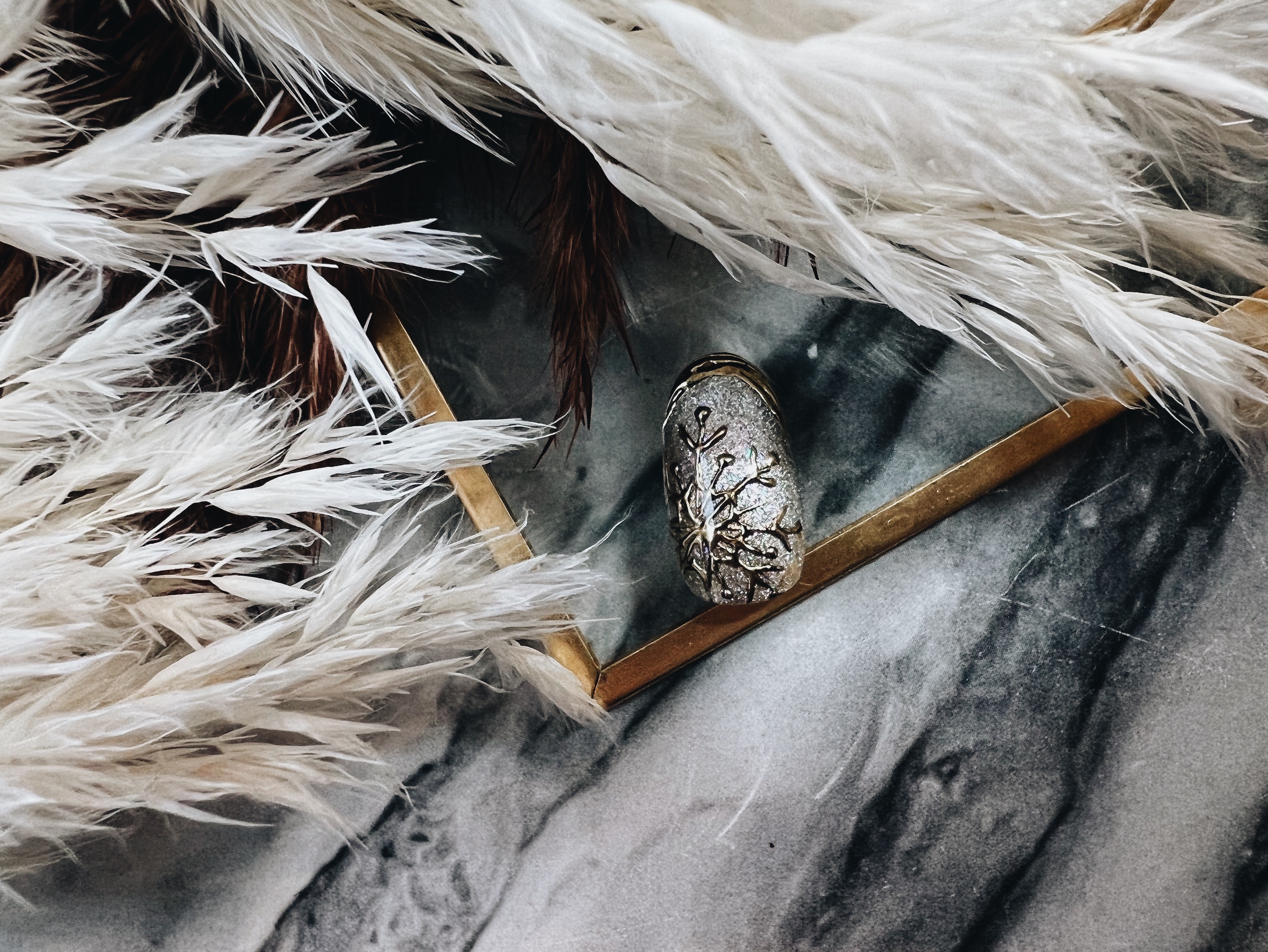 雪の結晶ネイル