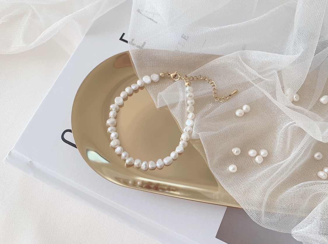 淡水パールブレスレット