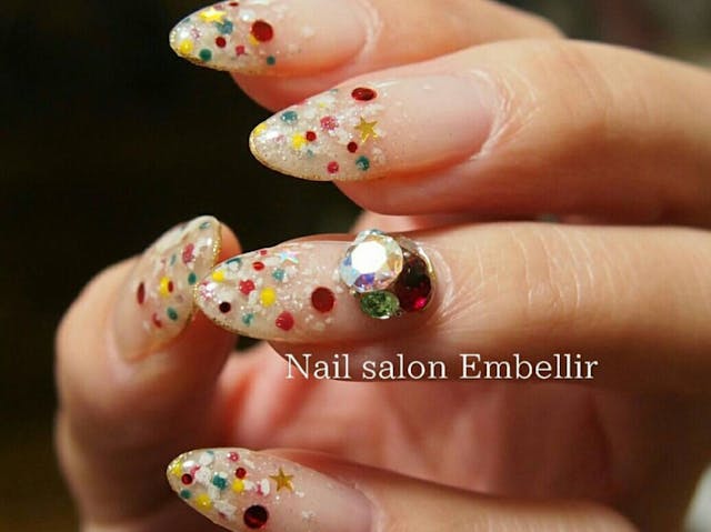 １ヶ月取れない!!ビジューネイルのやり方