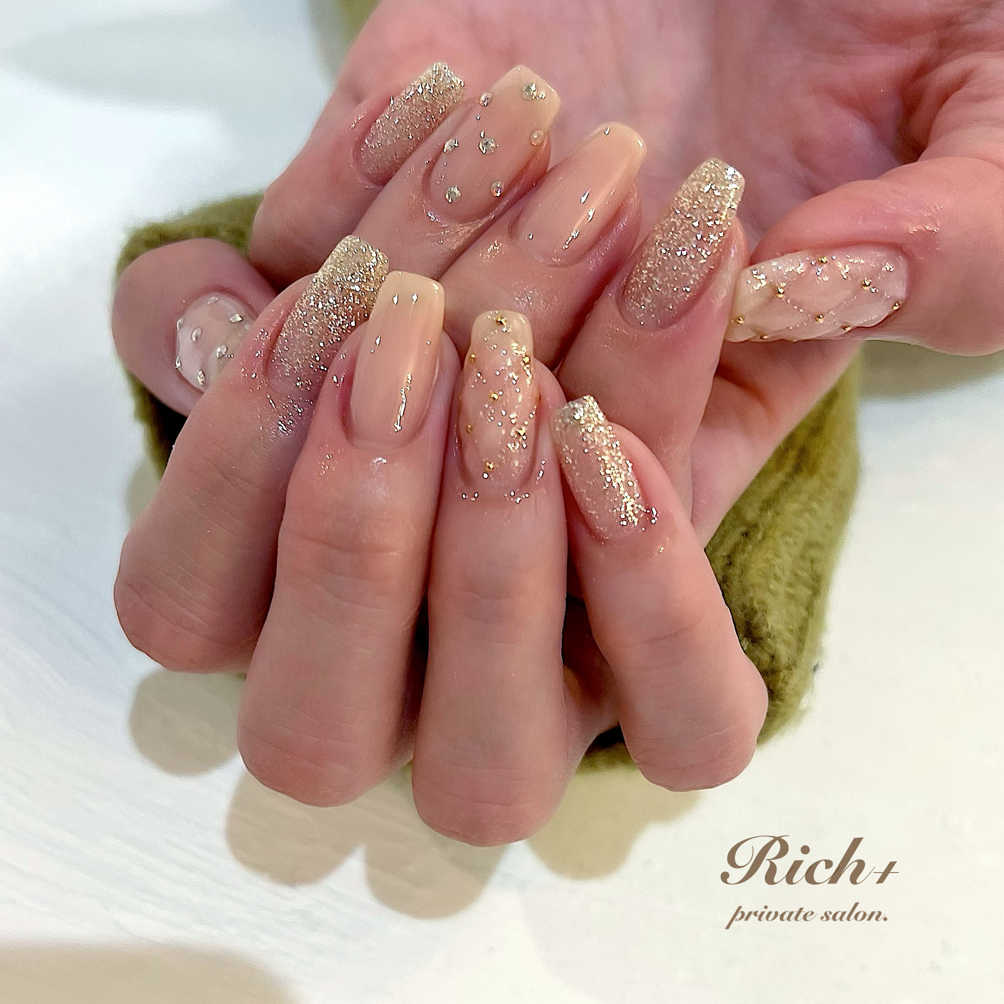 流行りのキルティングネイルやり方