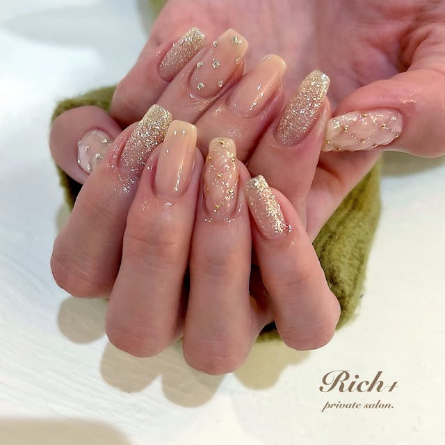 流行りのキルティングネイルやり方