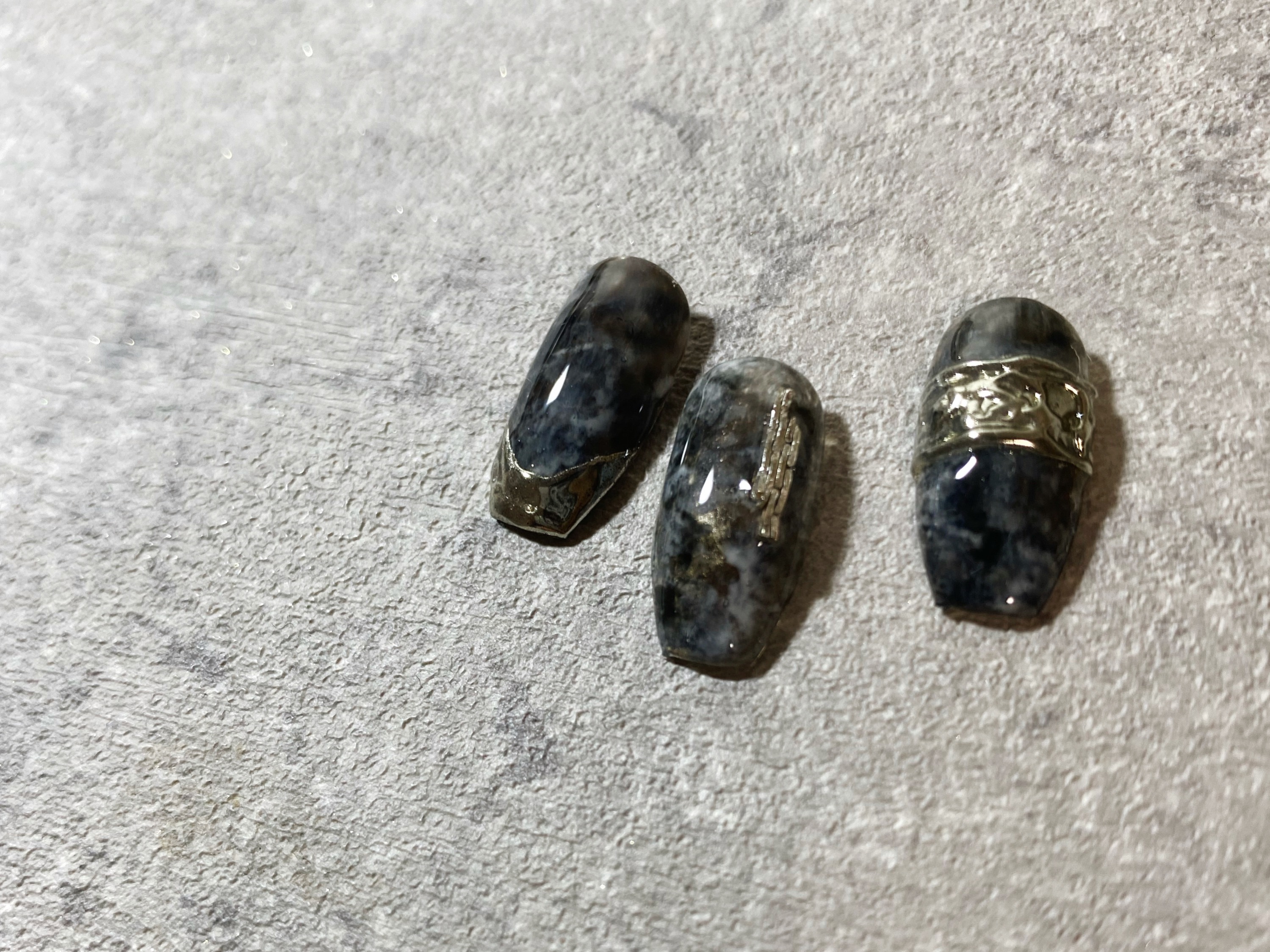 【実物ネイルチップ特典付き✨】時短！簡単！ニュアンスパイソン柄アート