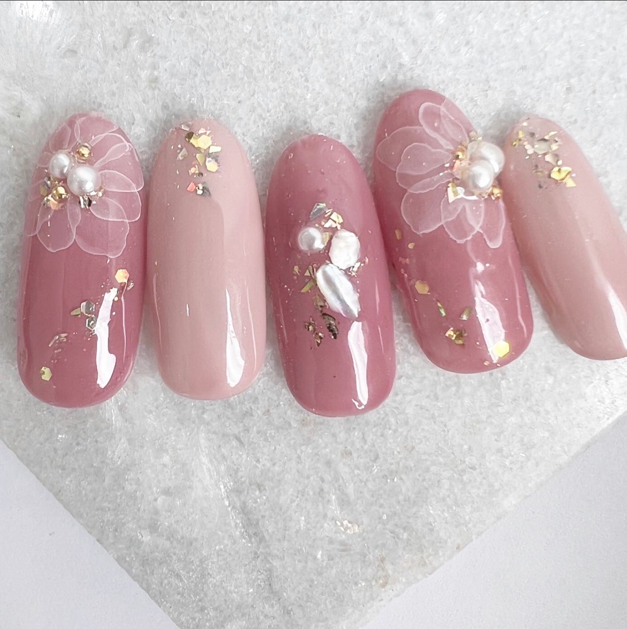 リピ確実❤︎ 失敗しない　たらしこみフラワー アート【Lesson】#1の紹介画像1