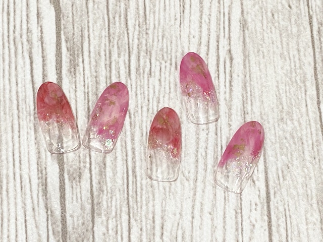 時短*簡単lovelyニュアンスネイル