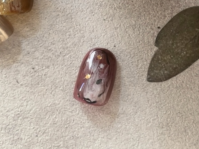 滲みニュアンスネイル のやり方