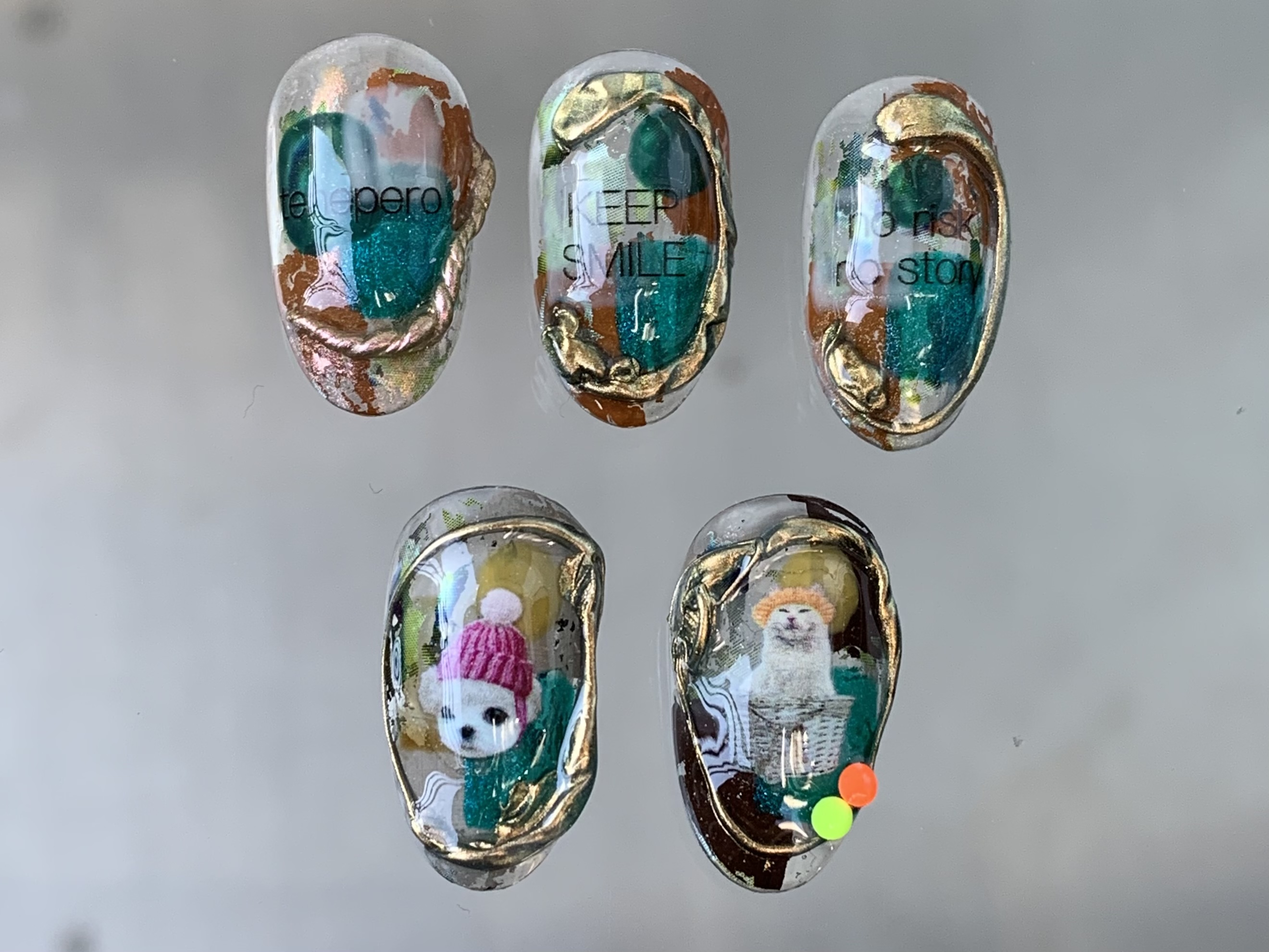 ホイル✖️ジェルで簡単ニュアンスアート