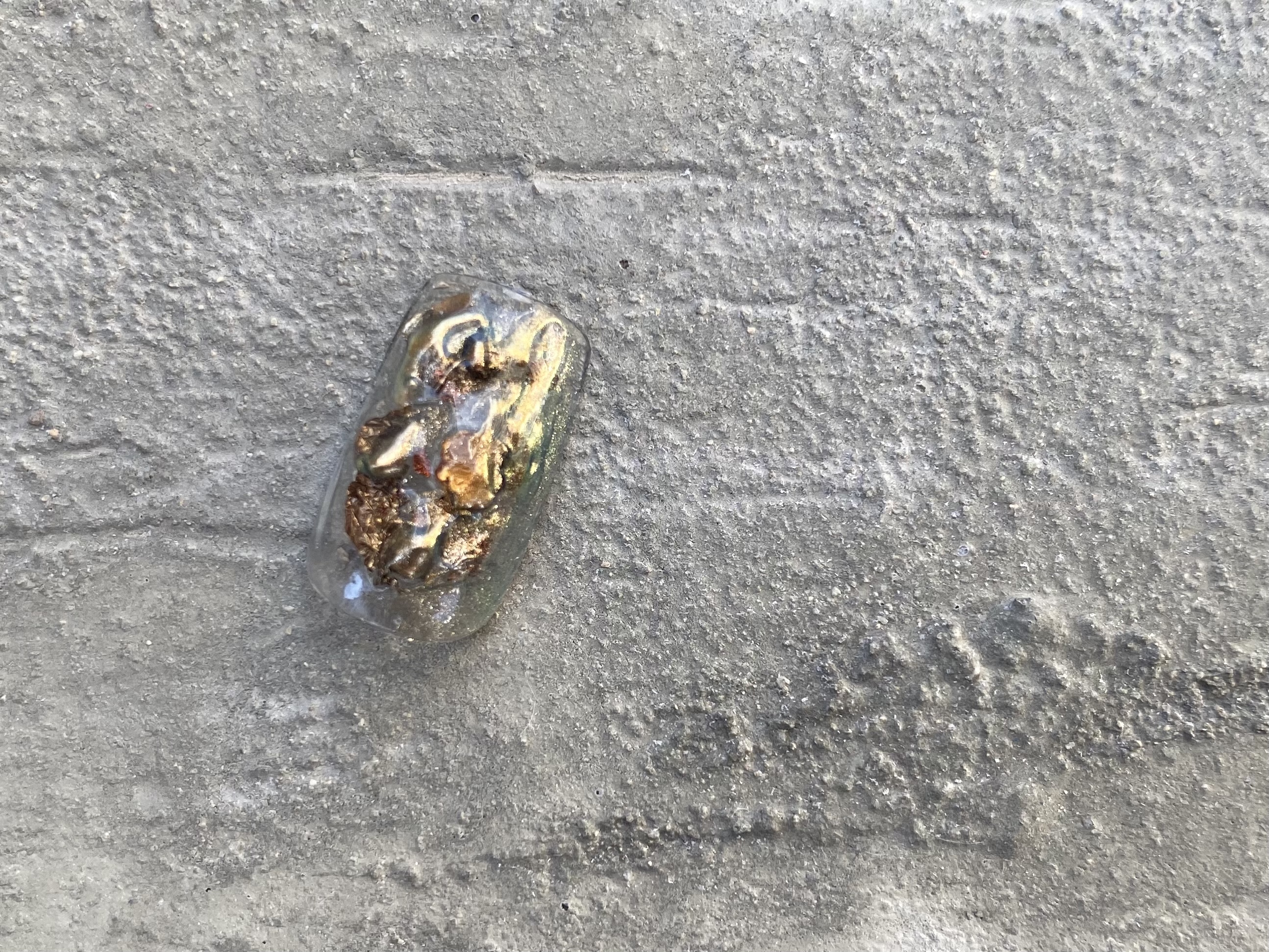 カラージェルを使わない素材系アート