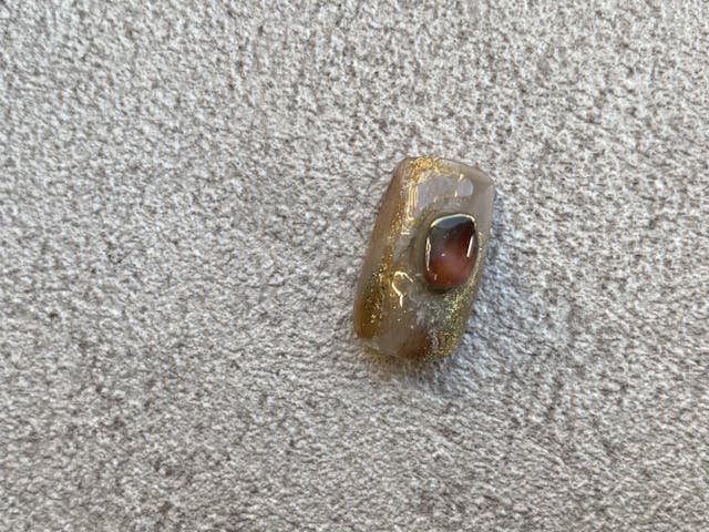 ザラっと質感な天然石ニュアンスアート