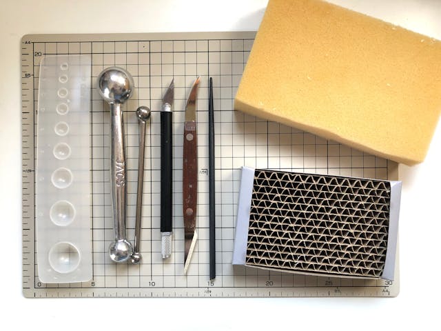 多肉粘土の道具と材料