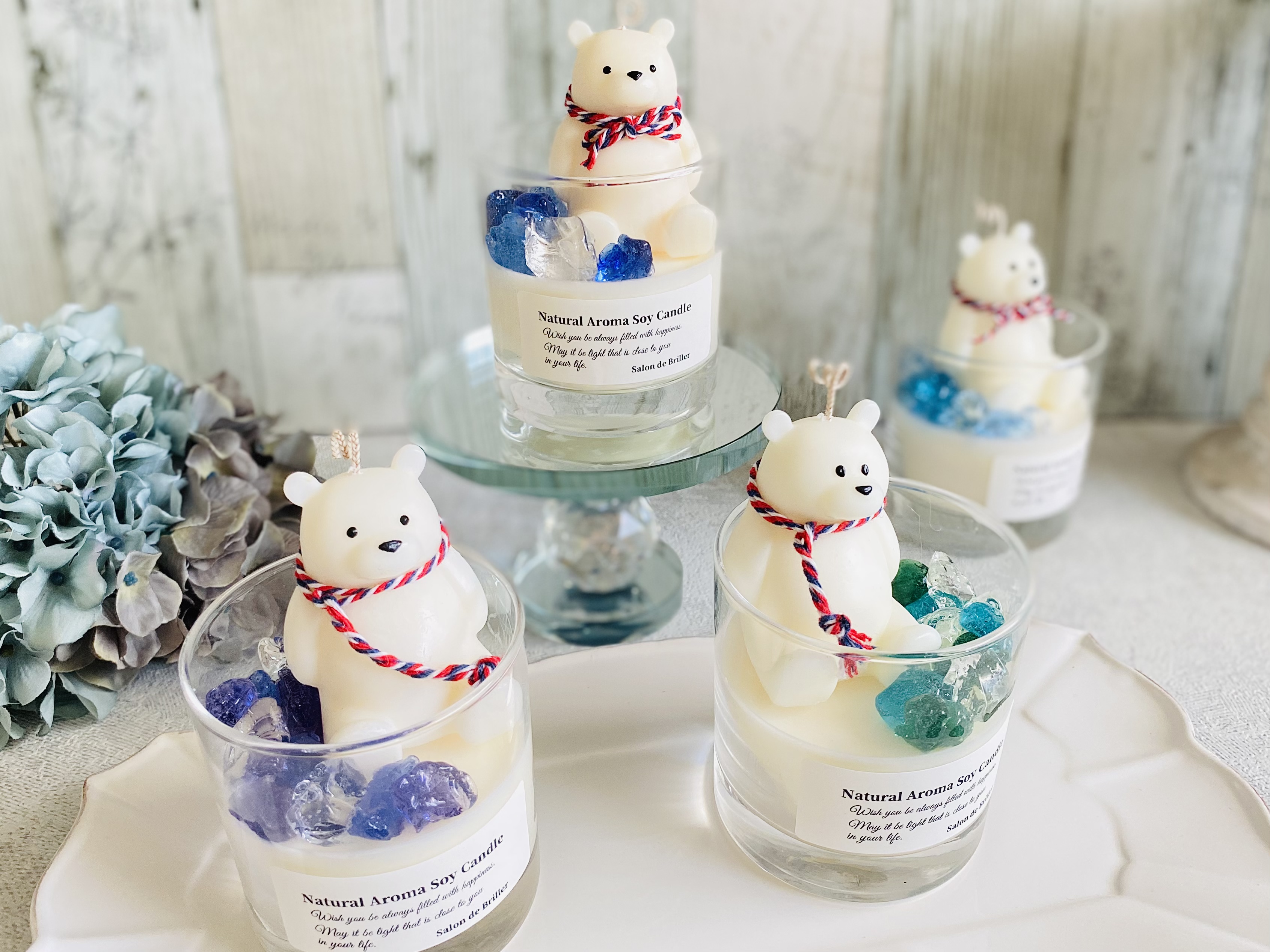 北極のシロクマさんキャンドルの作り方