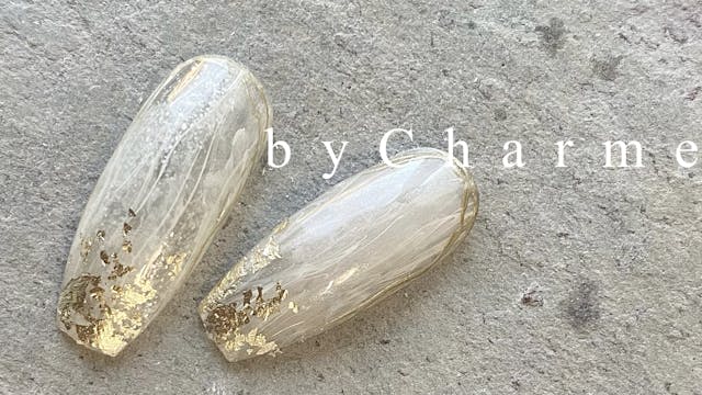 ホワイトインクを使ったニュアンスデザインのやり方