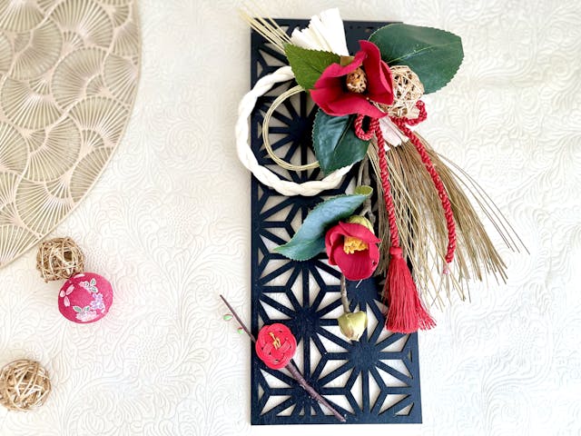 「新年のウッドプレート」