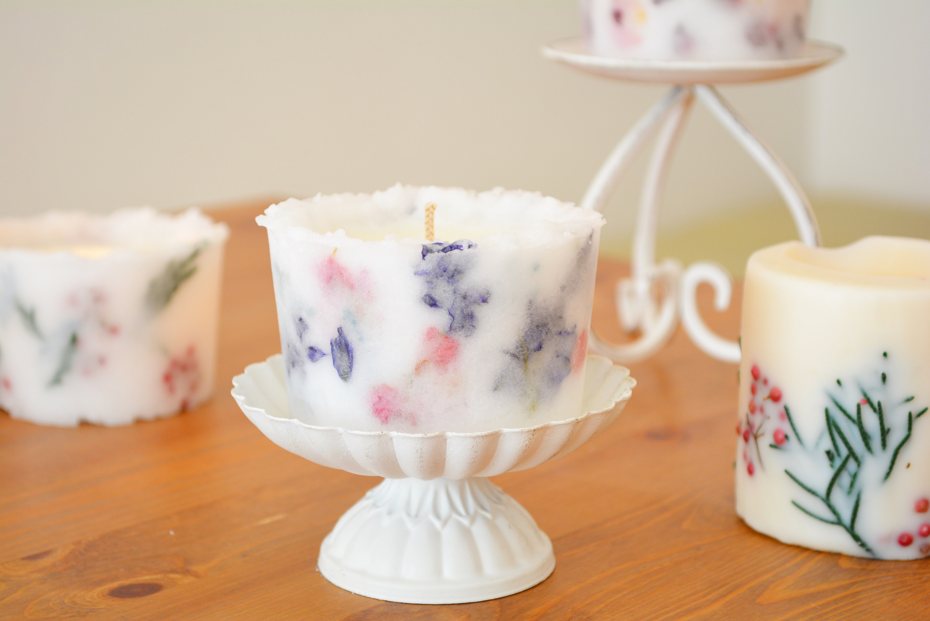 ホイップアロマボタニカルキャンドルの作り方