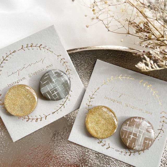 ツイードニュアンスの作り方【レジンaccessory】